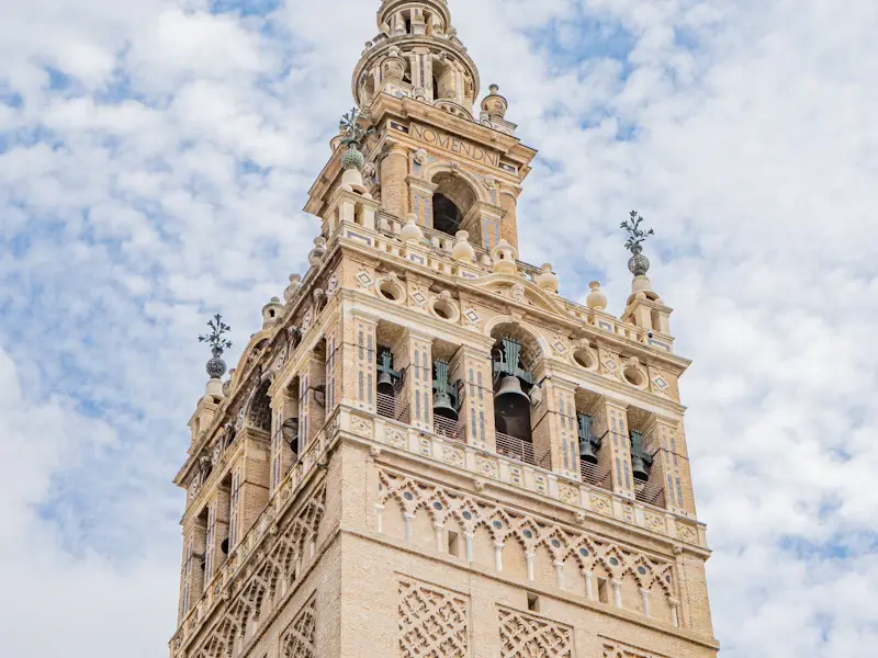 The Giralda bell tower rising above the cathedral